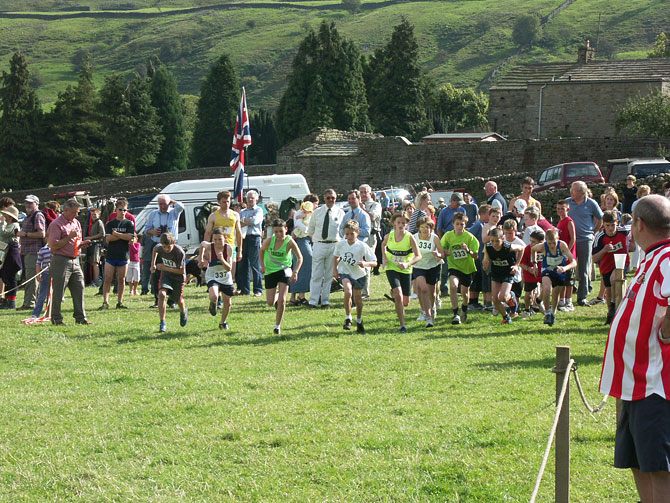 Fell race - this one is at Muker Show but they are a regular event at the local shows